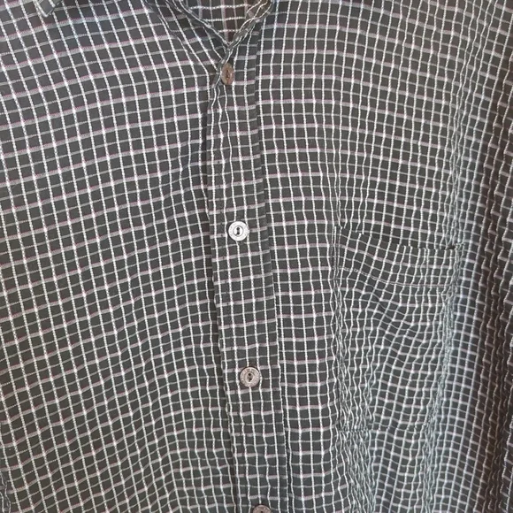 Bugatchi Uomo Men’s Black White Check Long Sleeve Button Down Shirt L - Picture 11 of 11